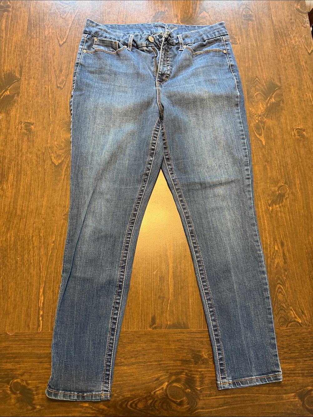 Seven7 Women's Skinny Jeans in Blue Denim